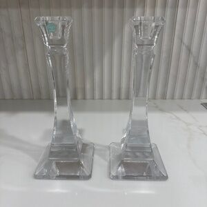Tiffany & Co Crystal Candlesticks